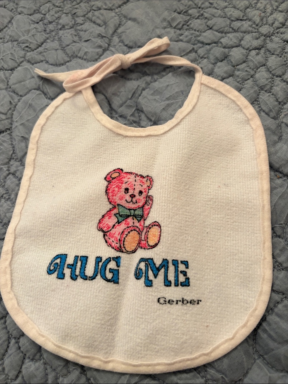 Vintage Gerber baby bib with a nostalgic design